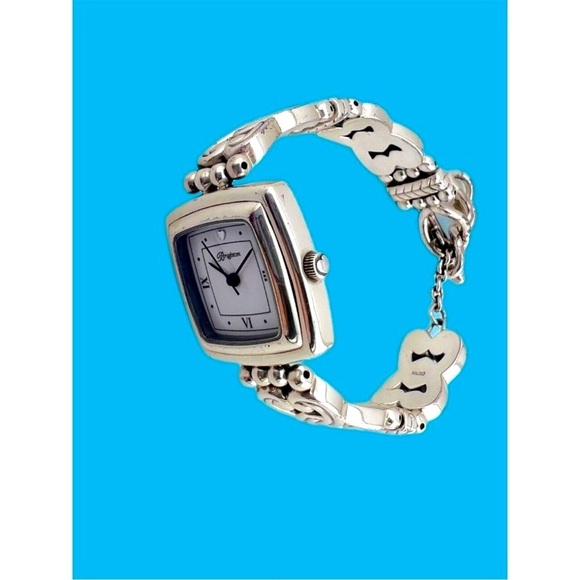 Brighton Santa Rosa Ladies Wristwatch Silver Plate Bracelet Watch - New battery